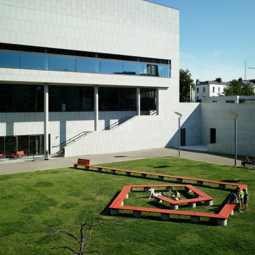 Image 3_Aerial View of DLR Red Jetty Against Background of Bright Green Grass